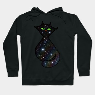 🌈✨ Cosmic Cat 🐈‍⬛⭐ Hoodie